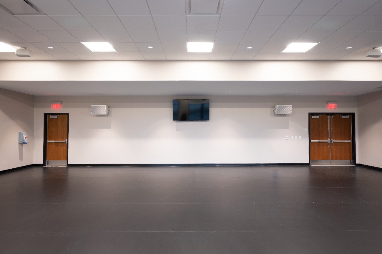 Rehearsal Room 310 is a large room with open space to practice