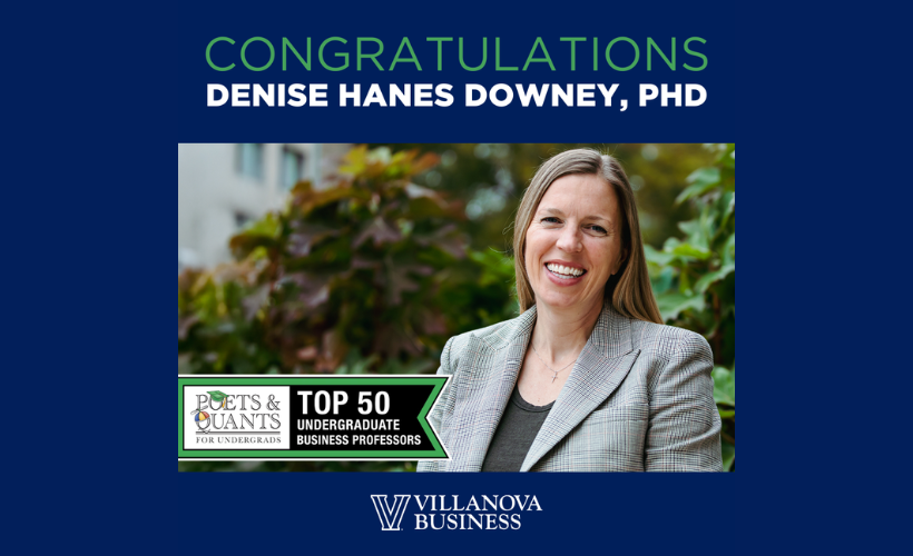 Poets&Quants Names Denise Hanes Downey, PhD, Among the Top 50 Undergraduate Business Professors of 2025