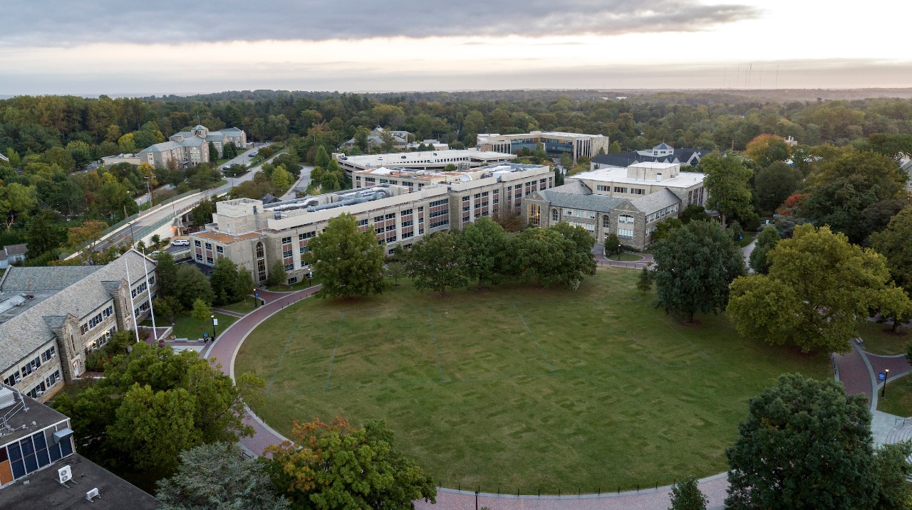 Arial view of campus