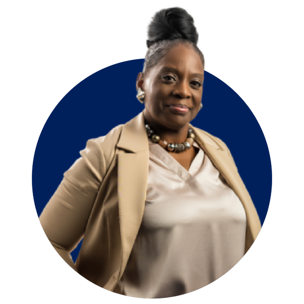 Woman smiling at camera